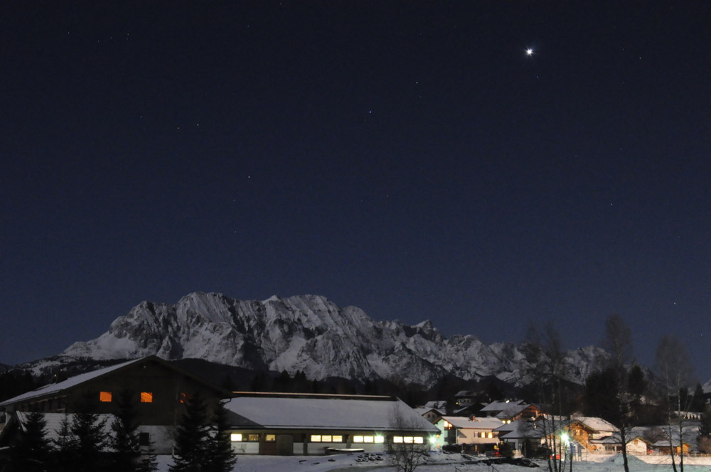 Die Venus über dem Wetterstein