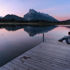 Die Vermilion Lakes genießen