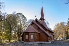 Die versetzte Kirche von Albrechtsburg nach Stiege