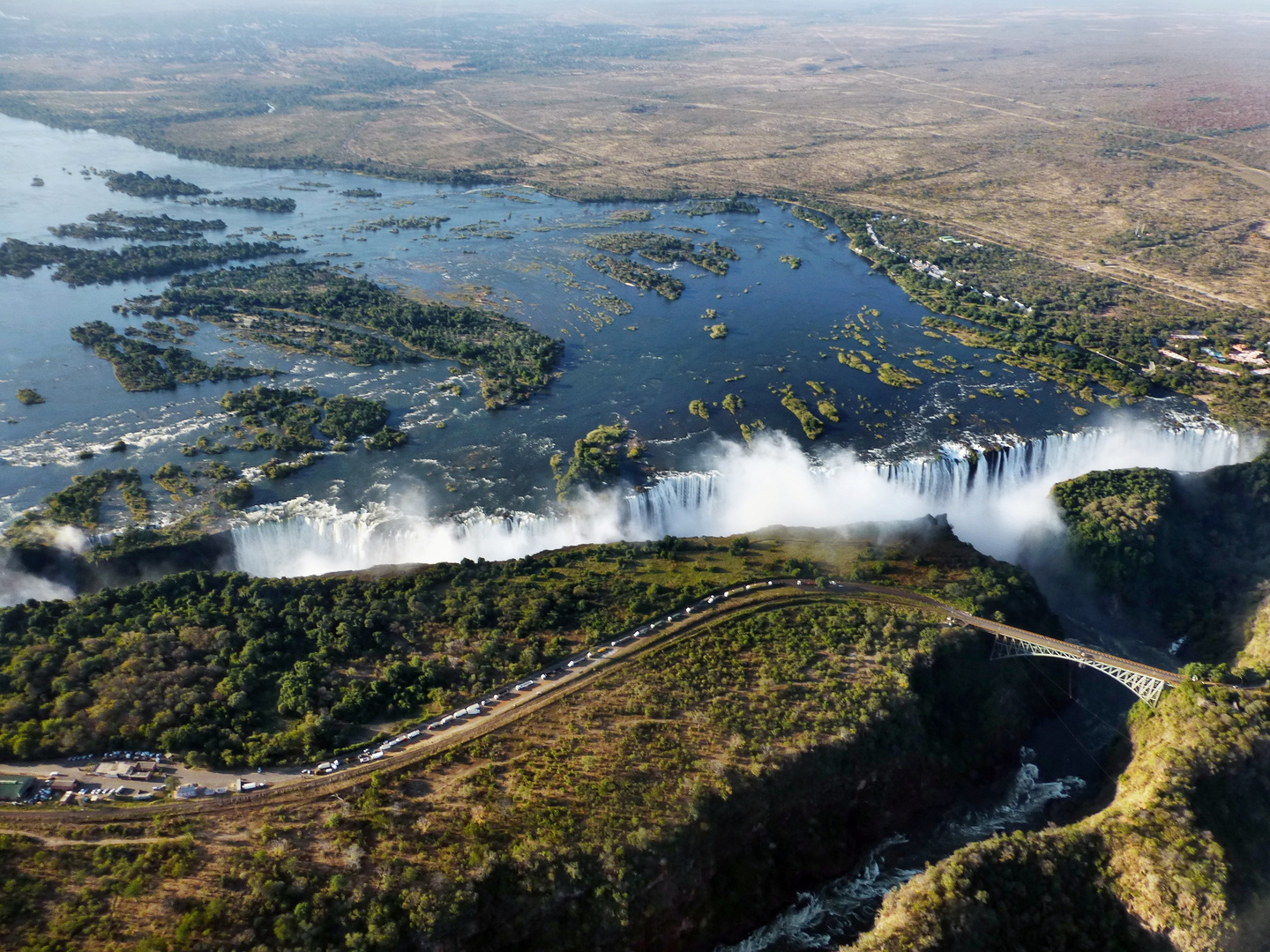 Die Victoria Falls von oben