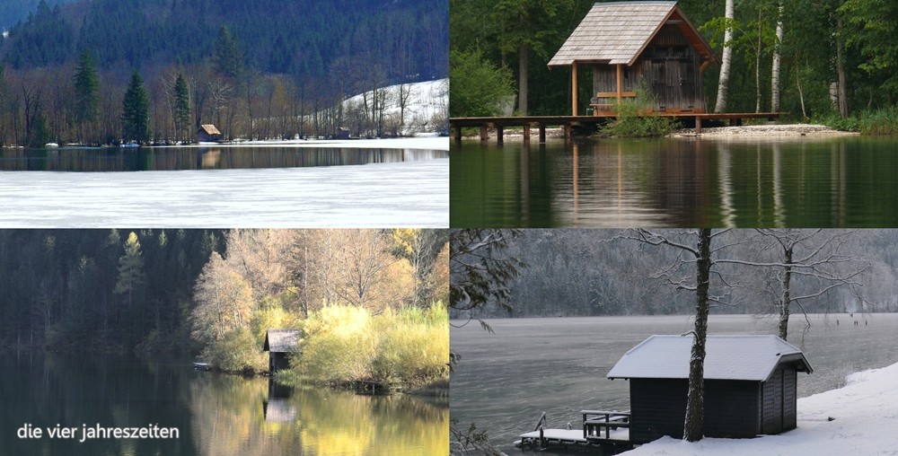 die vier Jahreszeiten am Lunzer See