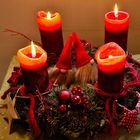 Die vier Kerzen unseres Adventskranzes....