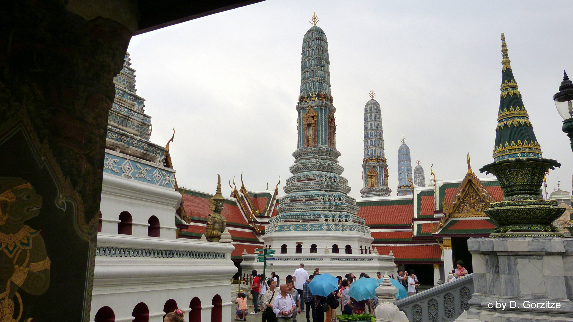 Die vier Prangs im Königspalst von Bangkok!