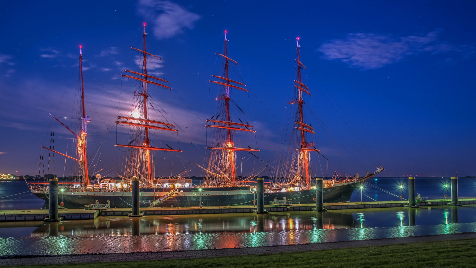 Die Viermastbark “Sedov” in Bremerhaven