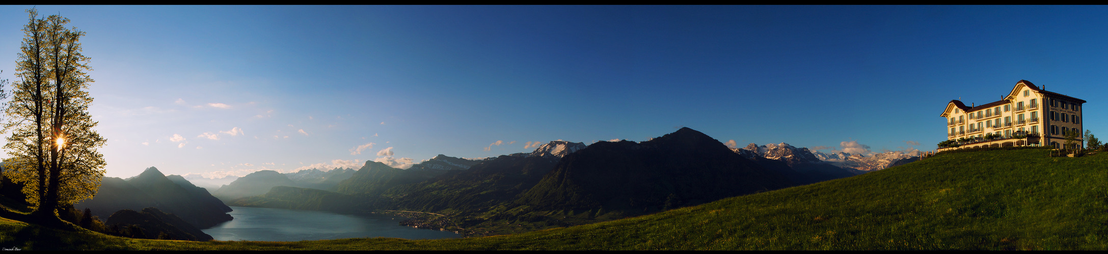 Die Villa über dem See