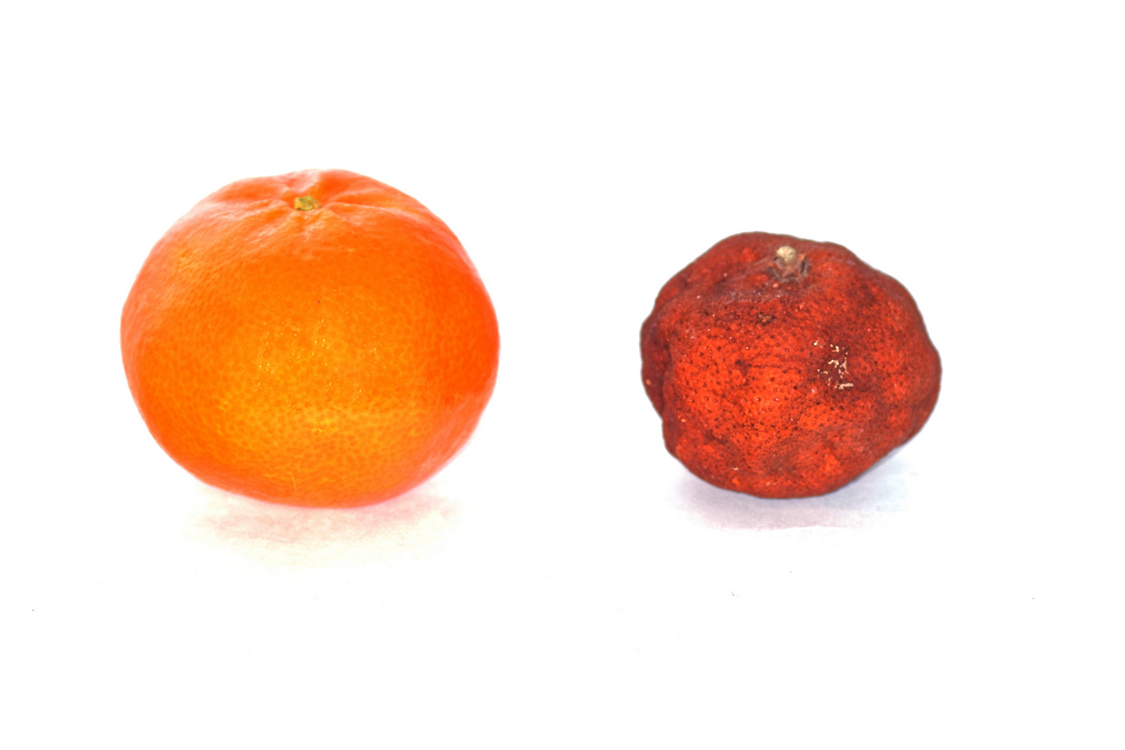 Die Vorher-Nachher-Mandarine