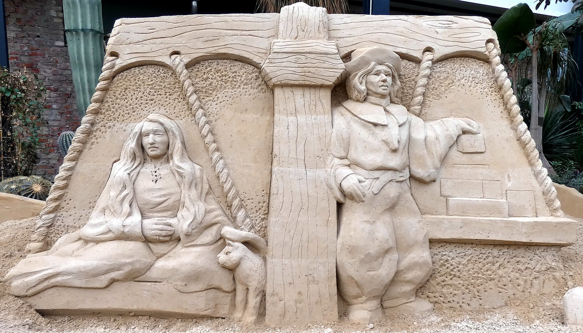 Die Waage.... Skulptur aus Sand