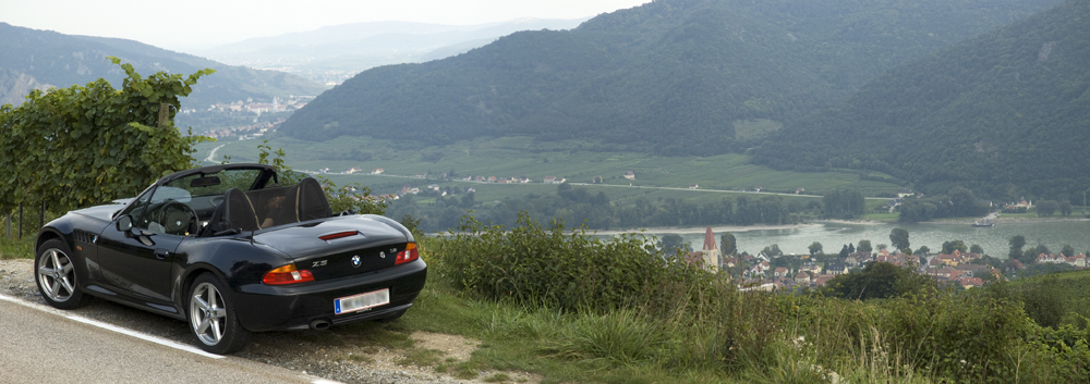 Die Wachau im Cabrio