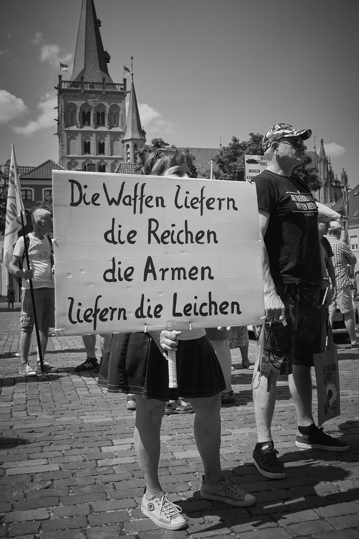 Die Waffen liefern die Reichen