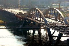 Die Waldschlösschenbrücke im Januar 2012 II