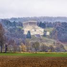 Die Walhalla an einem grauen November Tag.