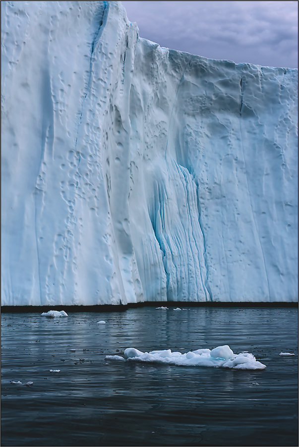 die wand eines eisbergs