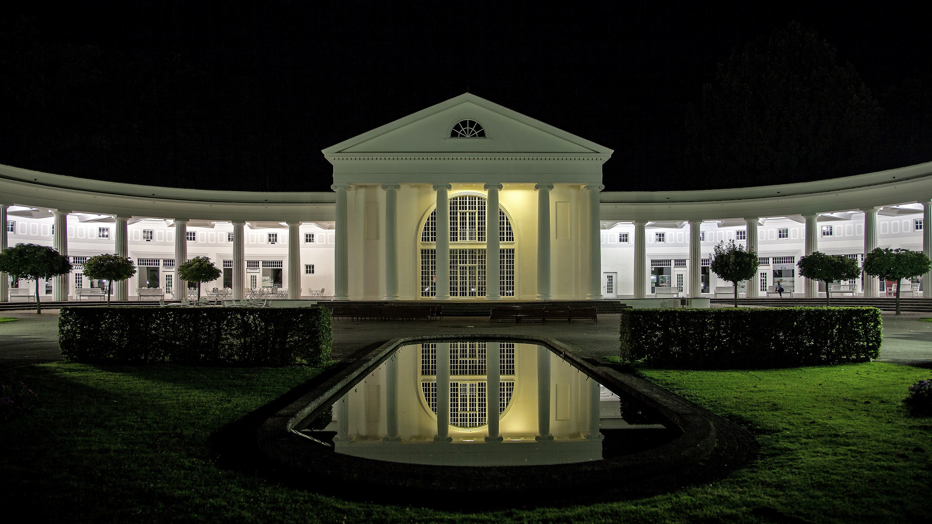 Die Wandelhalle im Bad Oeynhauser Kurpark