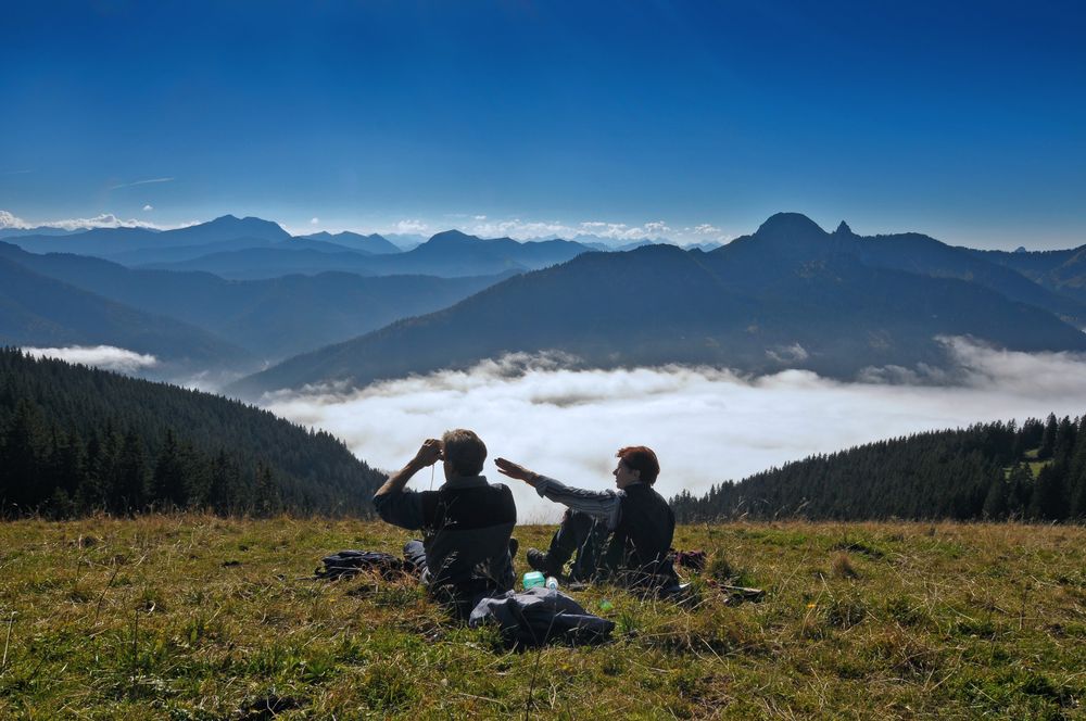 Die Wanderer über dem Nebelmeer...