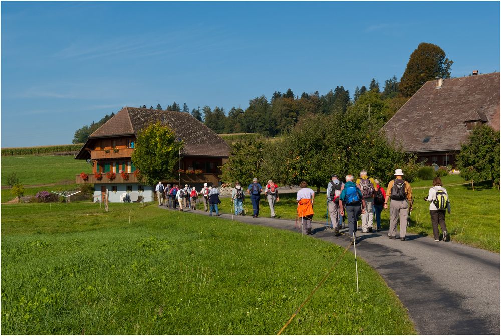 Die Wandergruppe...