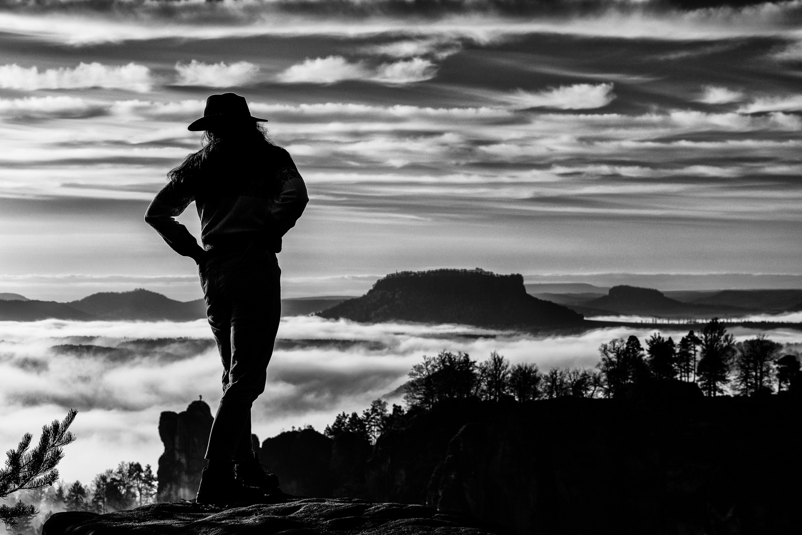 Die Wanderin über dem Nebelmeer