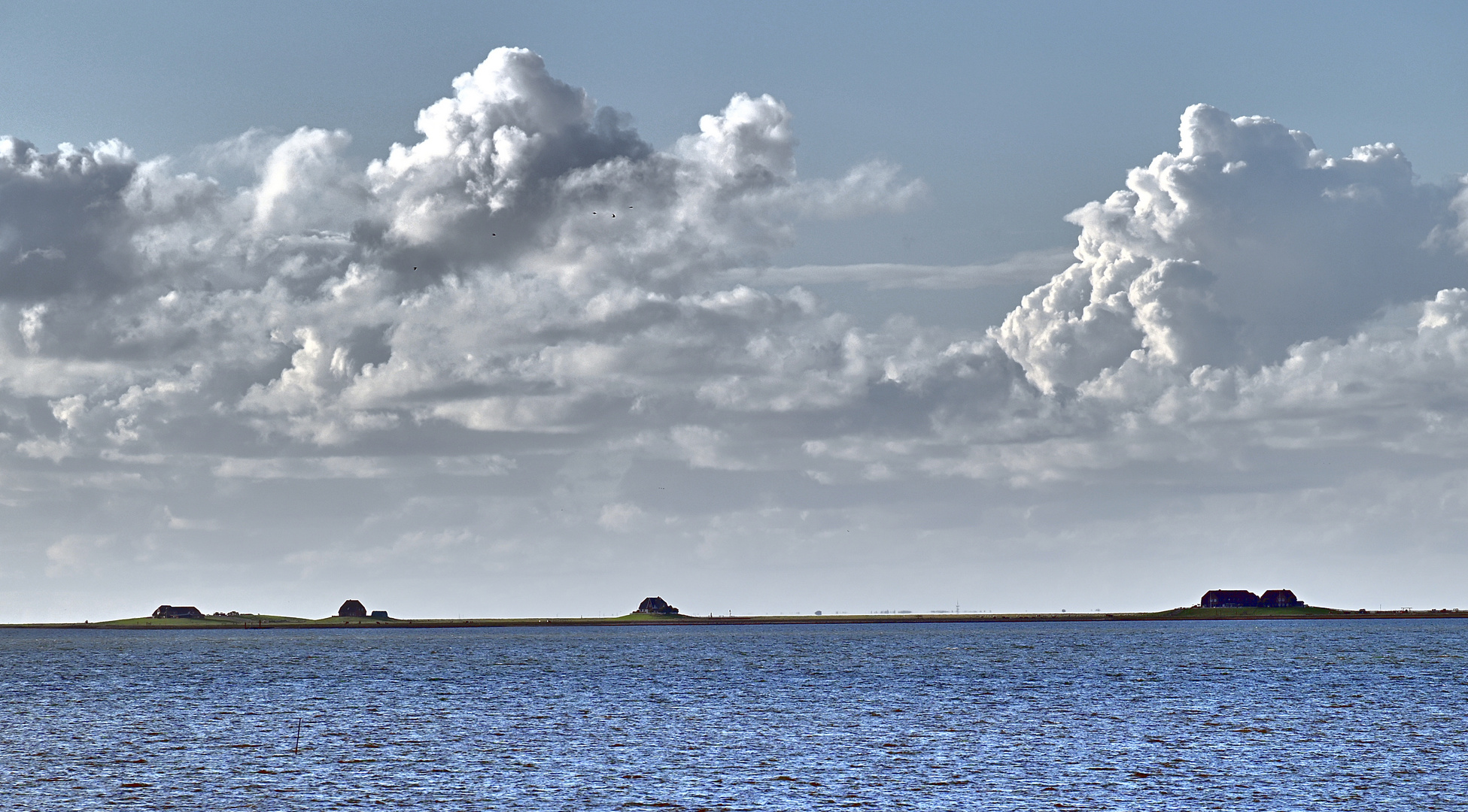 Die Warften auf der Hallig Norstrandisch Moor