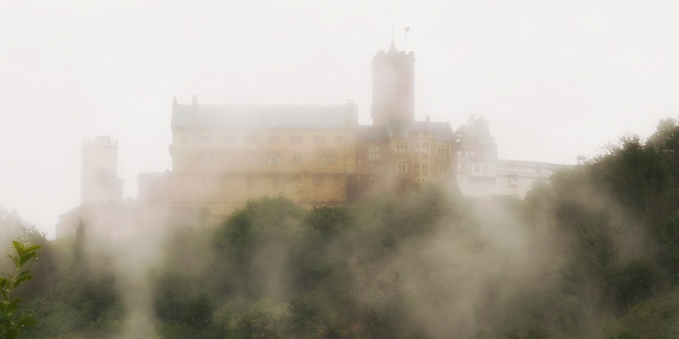 Die Wartburg im Nebel