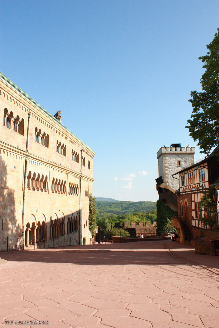 Die Wartburg - Innenhof der Hauptburg