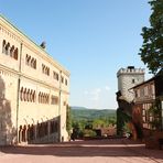 Die Wartburg - Innenhof der Hauptburg