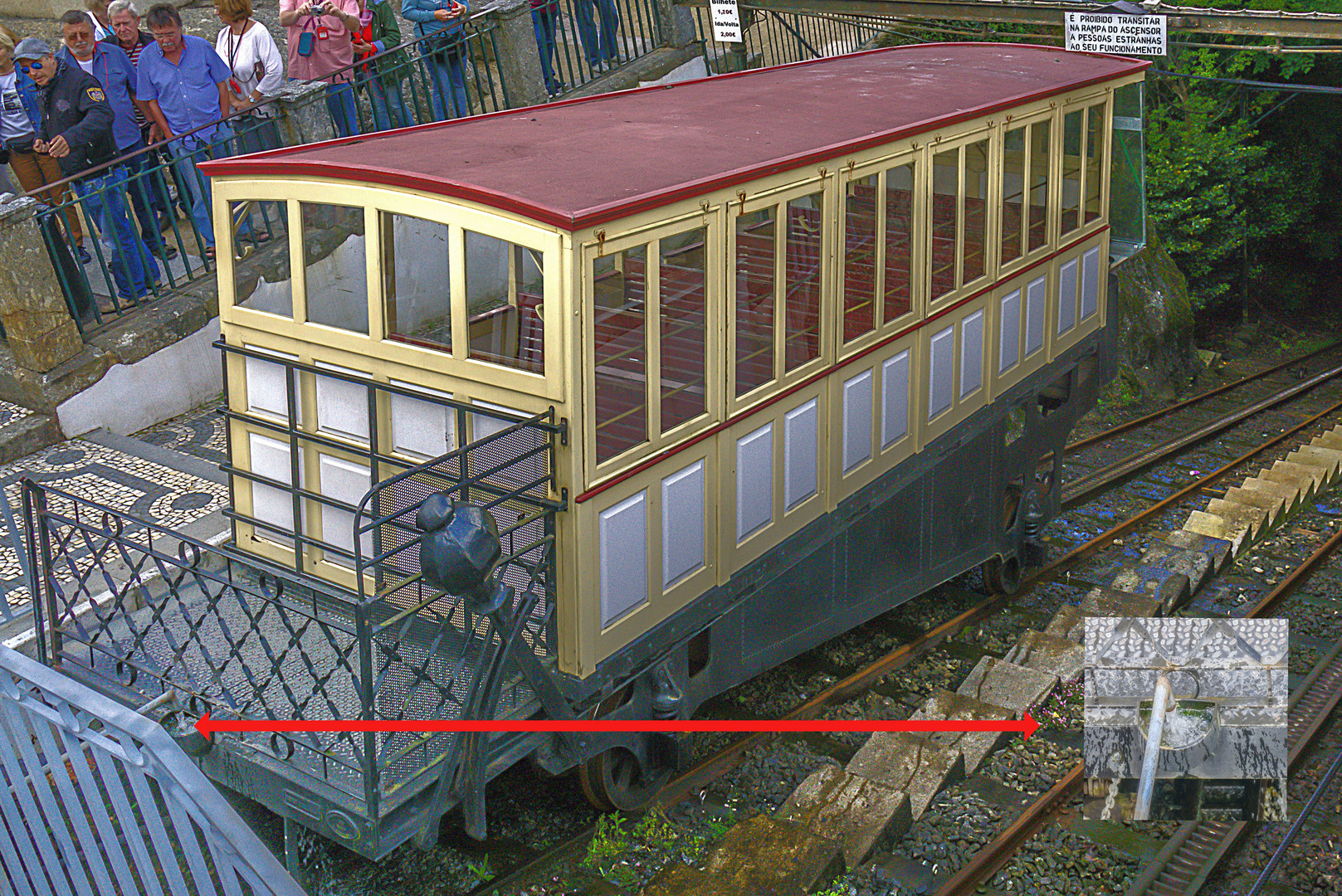 Die Wasserbalastbahn von Bon Jesus von 1882