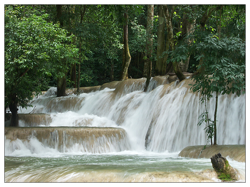 Die Wasserfälle von Tad Sae - Luang Prabang, Laos
