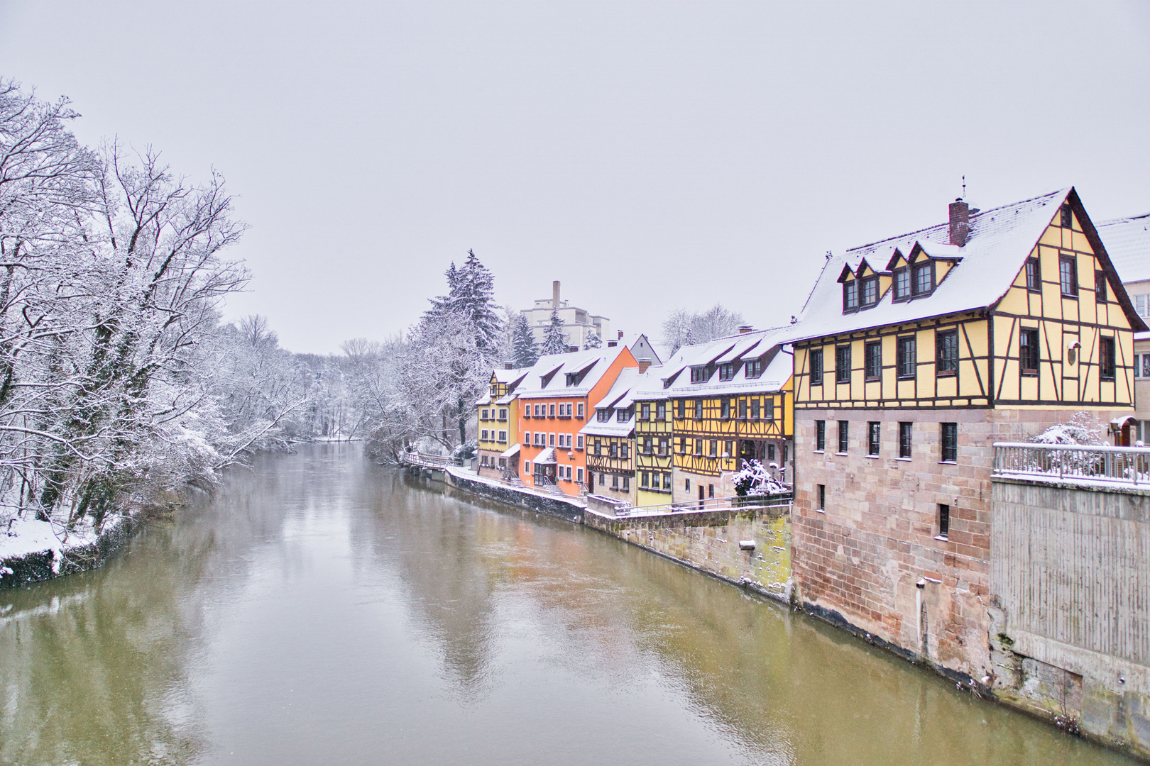 Die Wassergasse im Schnee