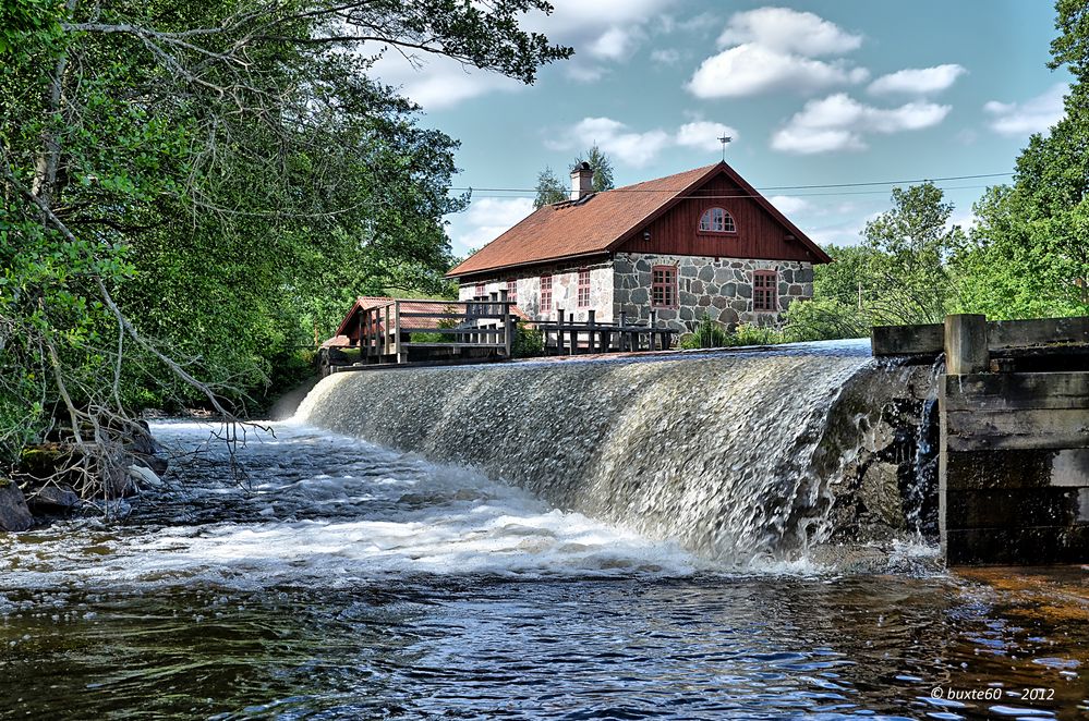 Die Wassermühle in Varetorp