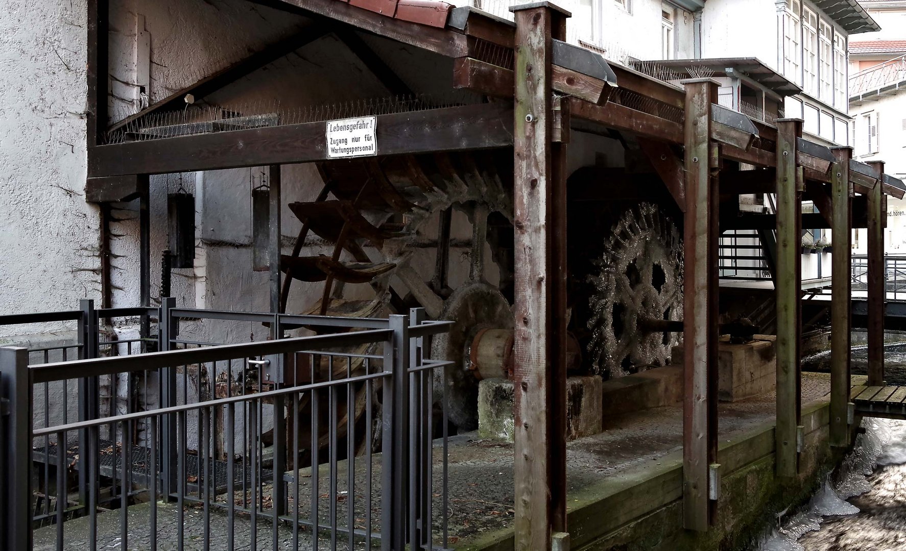 die Wasserräder im Stadtzentrum, Esslingen