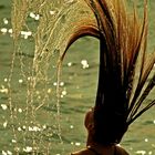 die Wasserwelle im Haar