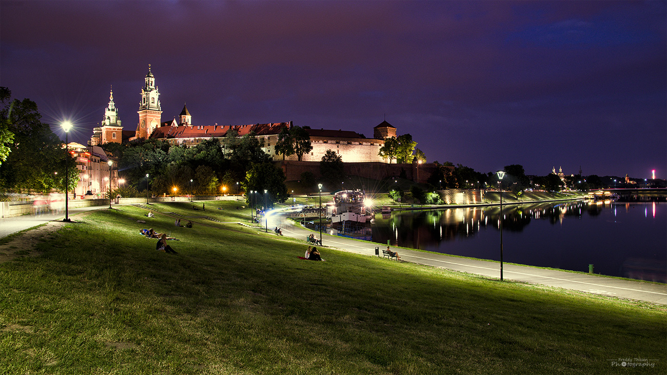 Die Wawel im Abendlicht