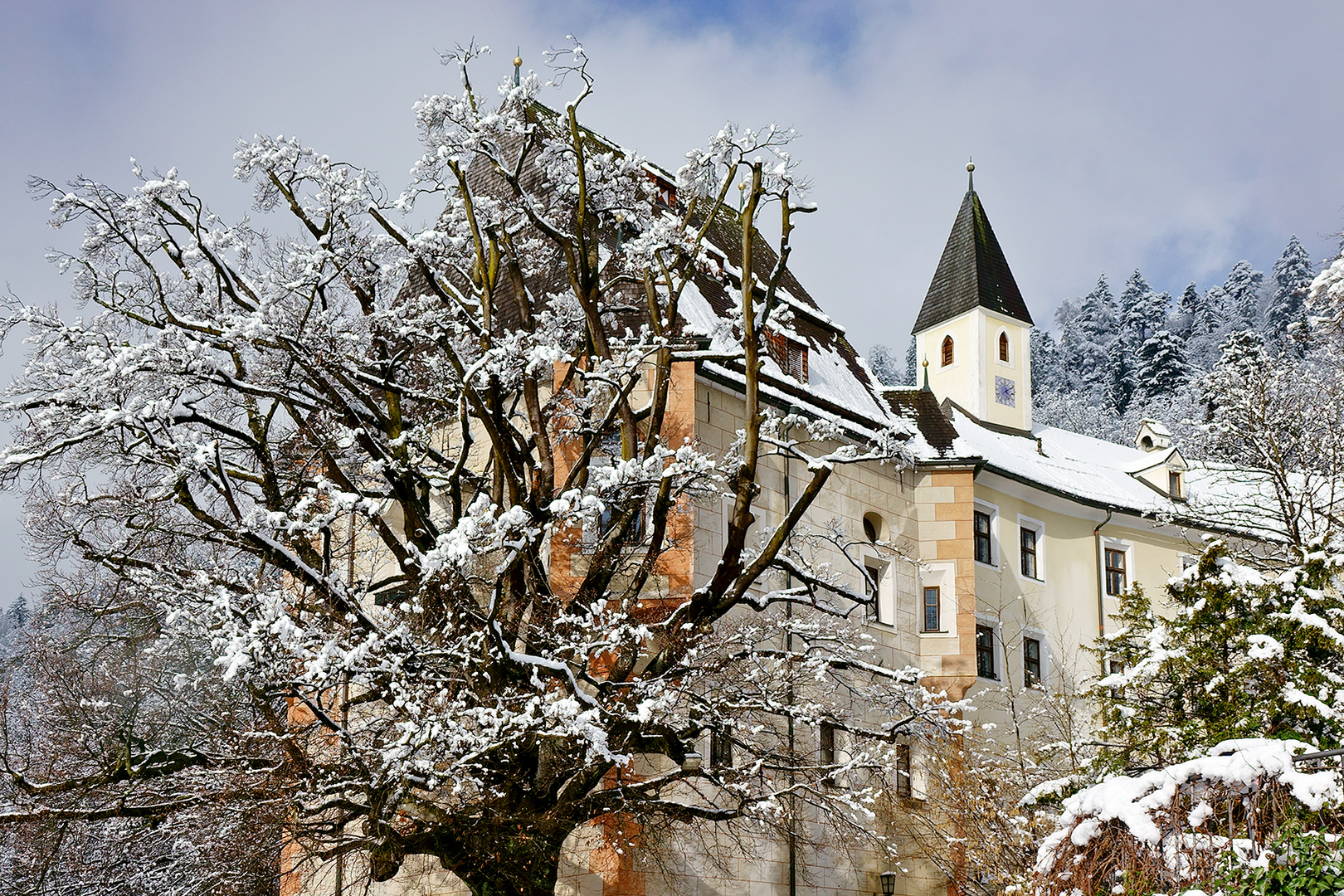 die Weiherburg oberhalb von Innsbruck