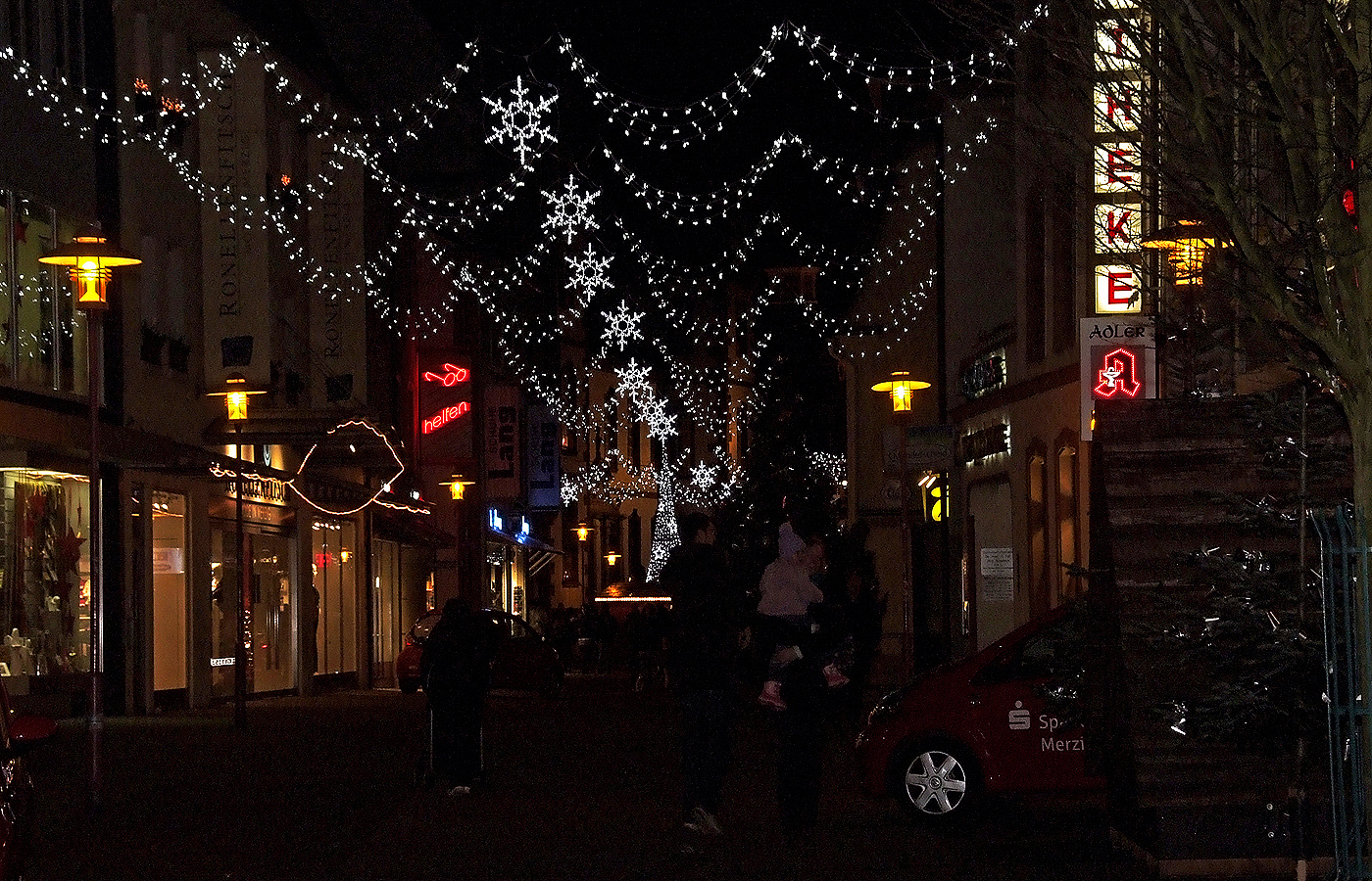 Die Weihnachtsdeko in Merzig ....