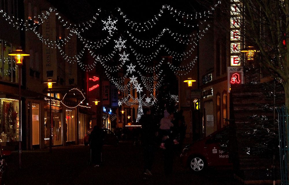 Die Weihnachtsdeko in Merzig ....