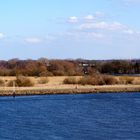 Die weise blaue Weser am Nachmittag