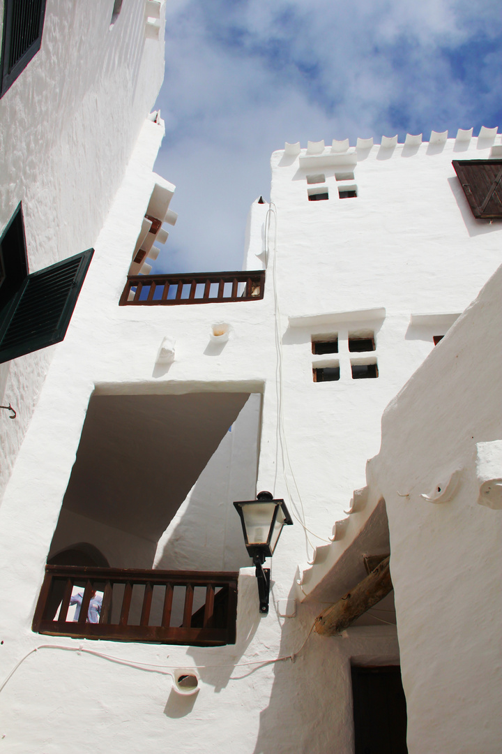 Die weißen Häuser von Binibeca Vell, Menorca