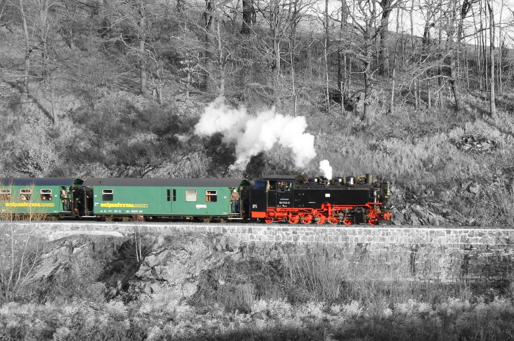 die Weißeritztalbahn endlich wieder unterwegs