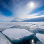 Die Weite der Eislandschaft