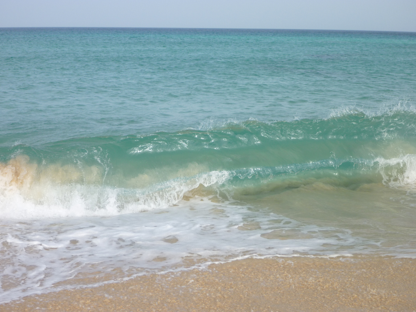 die Welle kurz vorm stranden ;-)