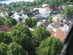 Die Welt aus der Kirchturmspitze