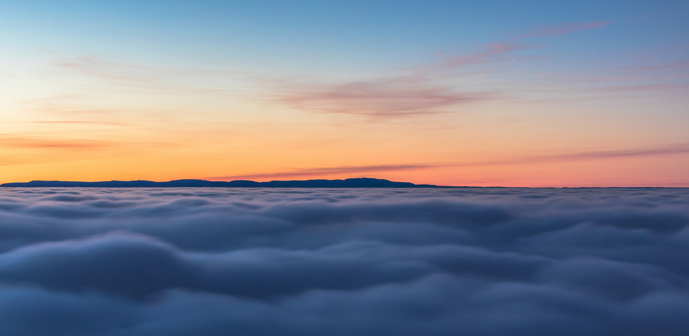 Die Welt über den Wolken ....