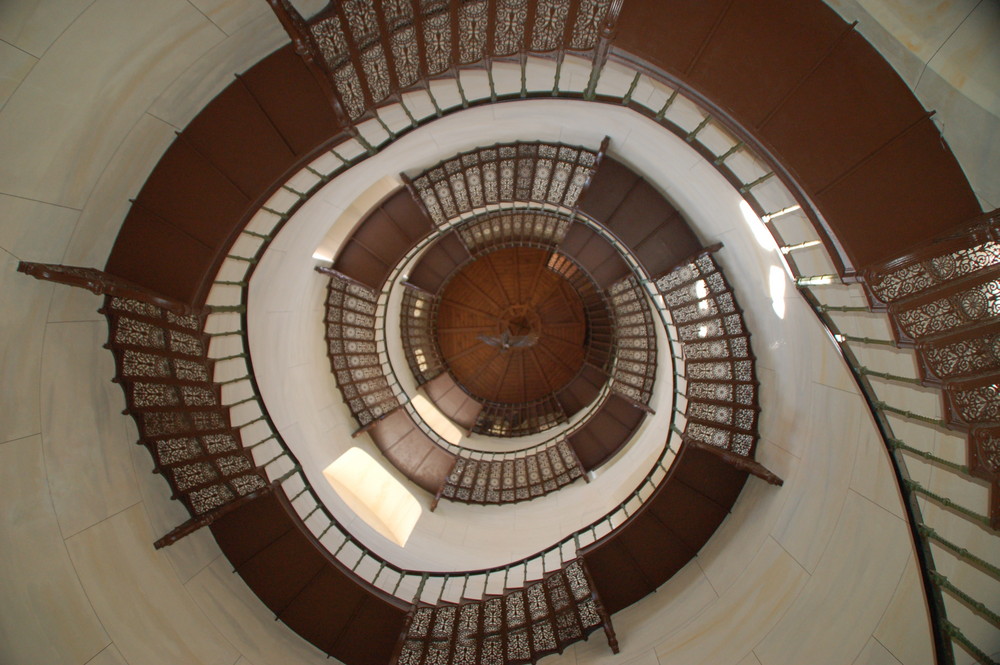 Die Wendeltreppe im Jagdschloss Granitz auf Rügen