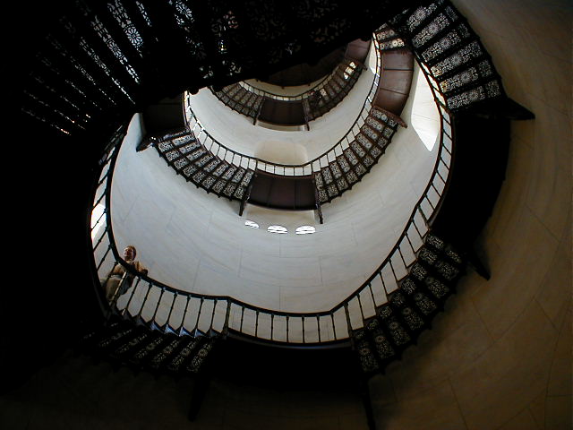 Die Wendeltreppe im Schloß Granitz