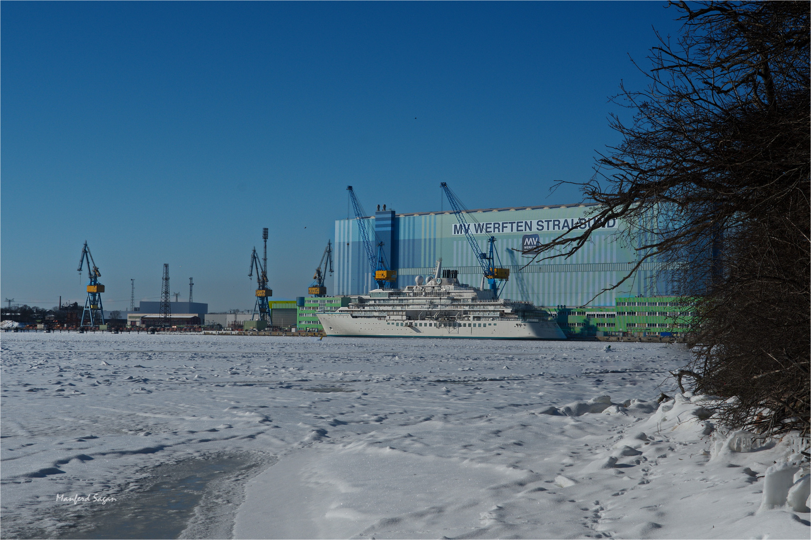 Die Werft - am südlichen Teil des Strelasund