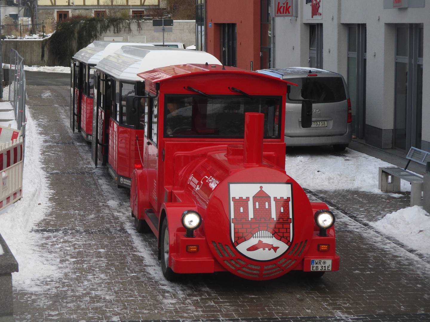 Die Wernigeröder Schlossbahn im Winter 1.