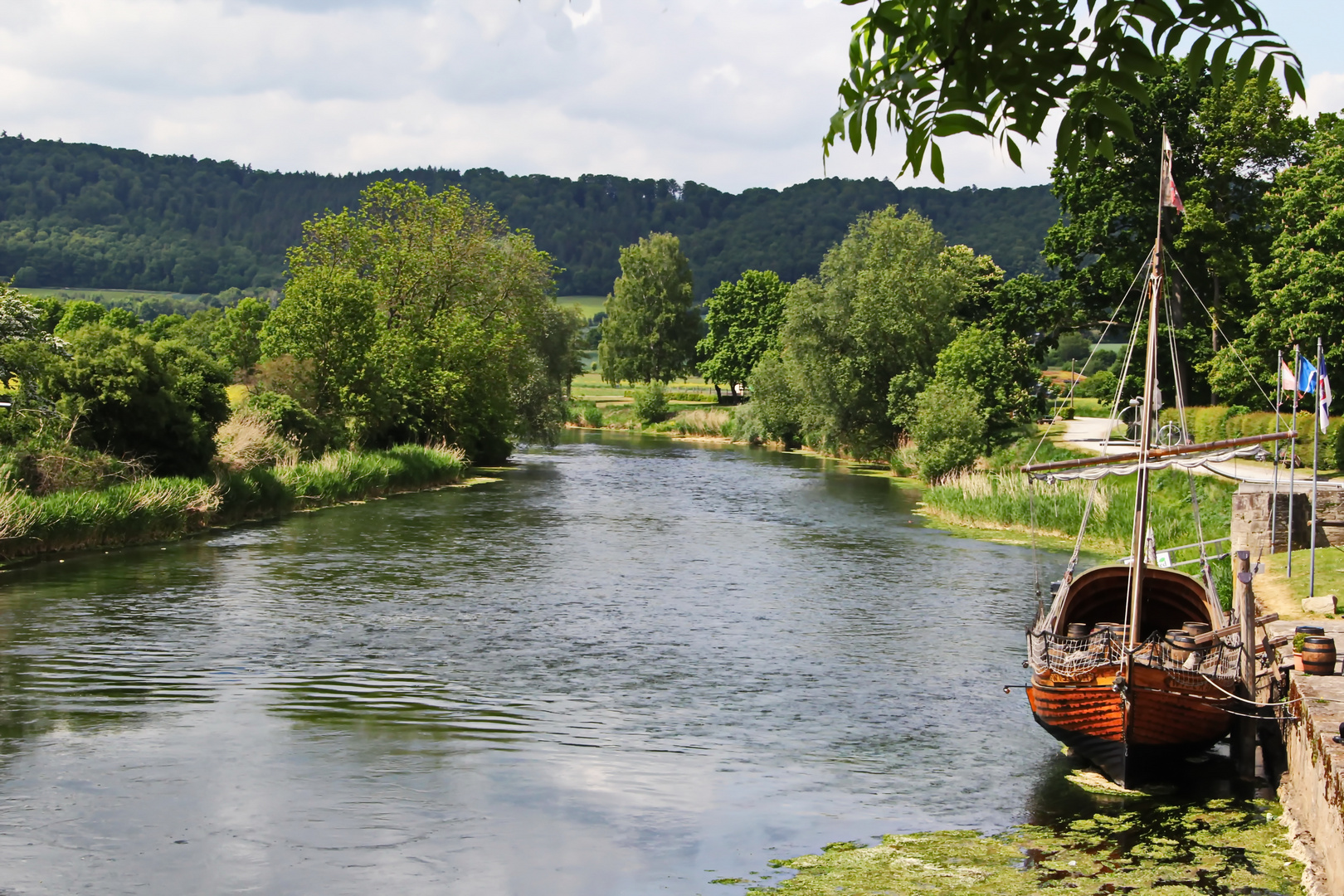 Die Werra bei Wanfried/Hessen