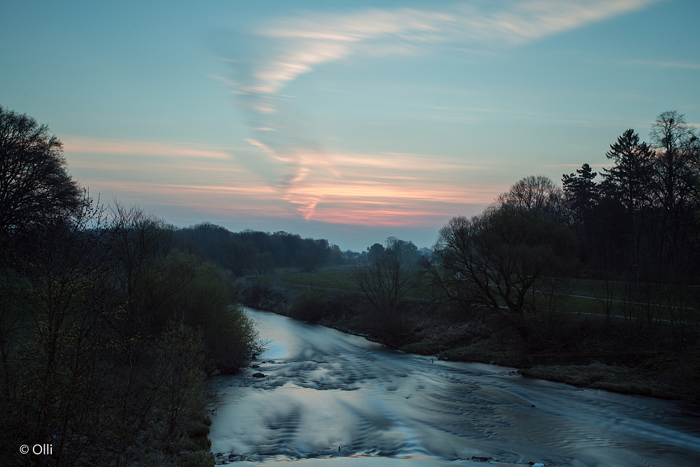 Die Werre zur Blauen Stunde