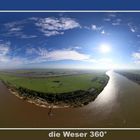 die Weser 360° - ein Luftbildpanorama (aerial panorama Brake))