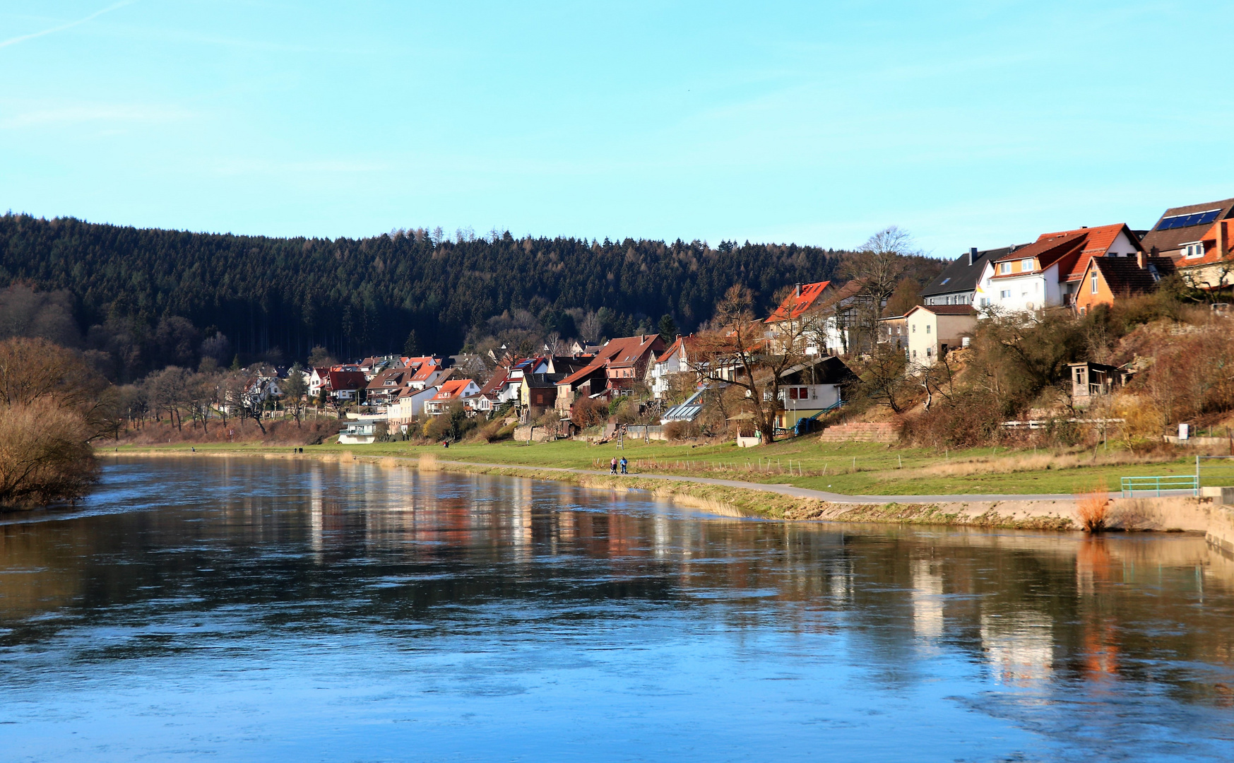 Die Weser Foto & Bild himmel, natur, landschaft Bilder auf