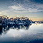 Die Weser bei Frost